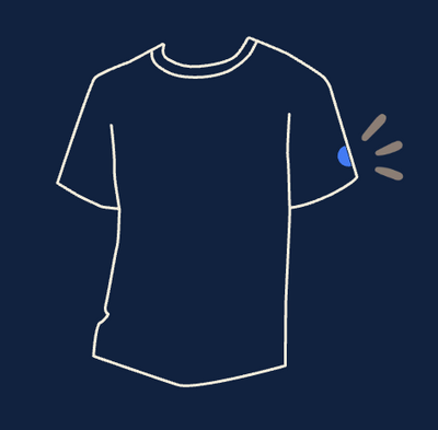 Apparel with Tap To Impact patch